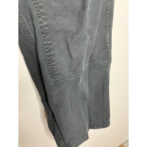 Carhartt Men's 42x30 Distressed Relaxed Fit Duck Double Front Work Pants Black - Picture 4 of 9